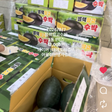 블랙 망고 수박 3통 1박스 ★데메토리인스타좋아요★>>> 12,000원